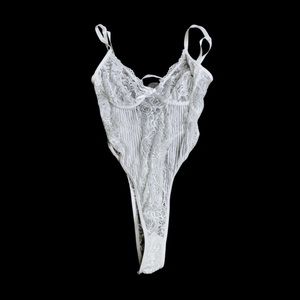 White lace bodysuit